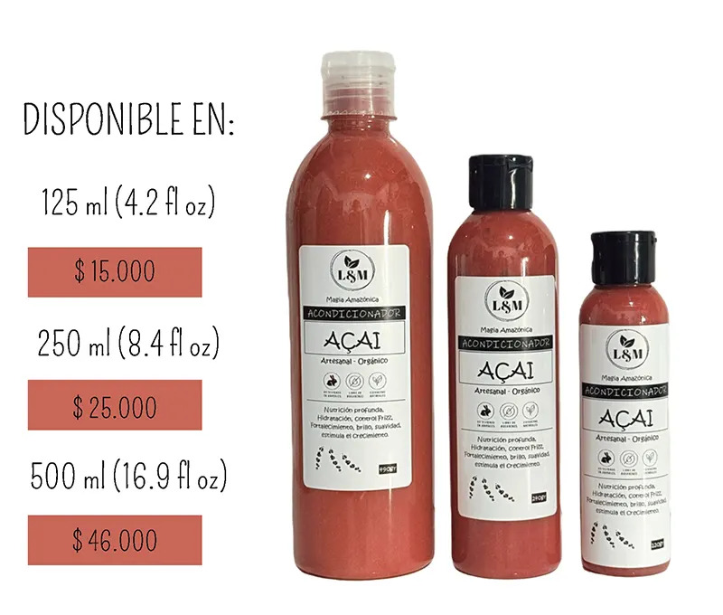 Acondicionador de Açaí Amazónico – Hidratación y Brillo Natural