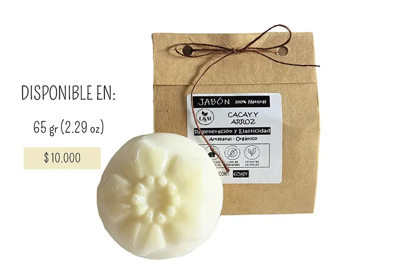 Jabón de Inchi Cacay y Arroz – Artesanal y Orgánico Natural