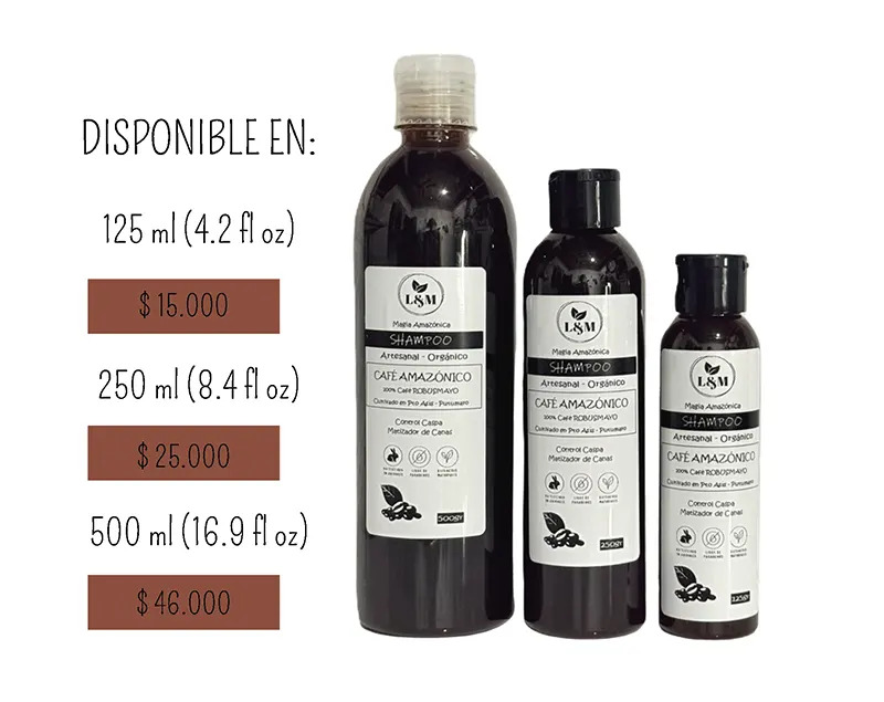 Shampoo de Café Amazónico – Artesanal Orgánico