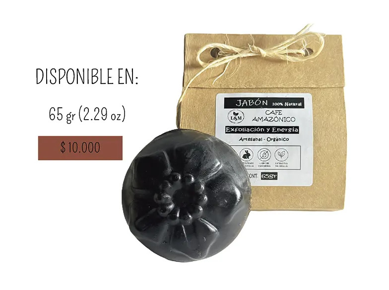 Jabón de Café Amazónico – Exfoliante y Energizante